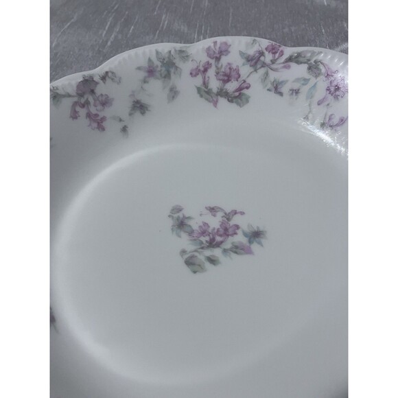 Antique Haviland Limoges NOVA ROSE Princess Sauce Bowl 7’ pink Blue Fleur - Picture 12 of 16